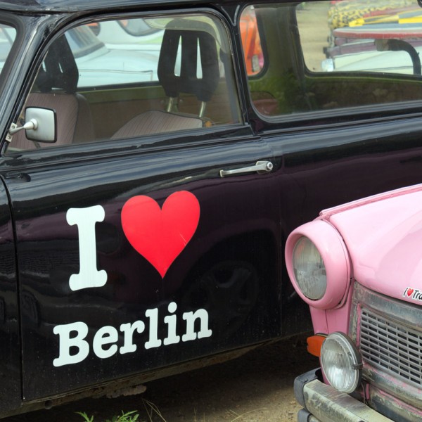 I love Berlin am Trabi